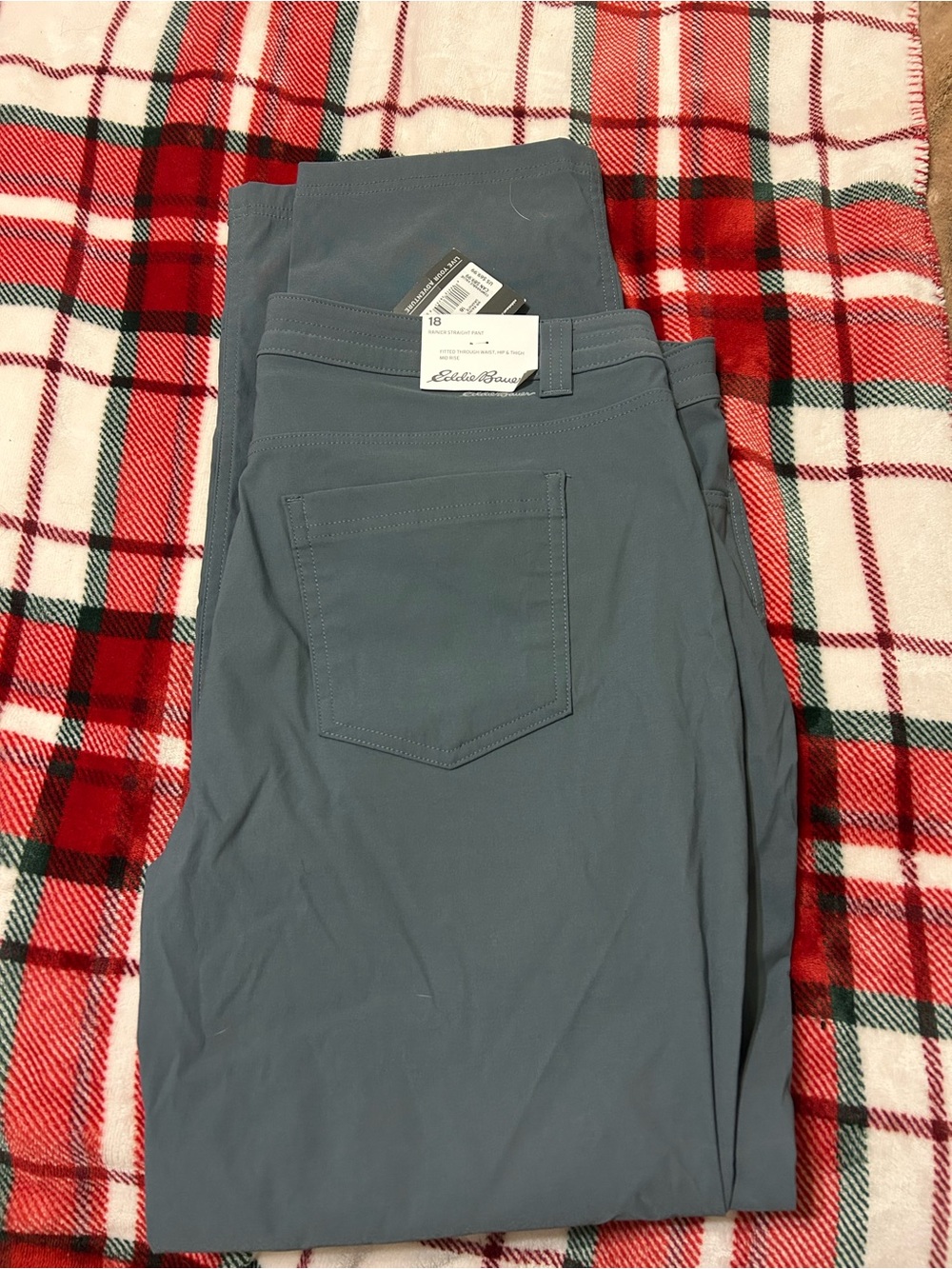 Eddie Bauer Women's Steel-Blue Straight Leg Pants